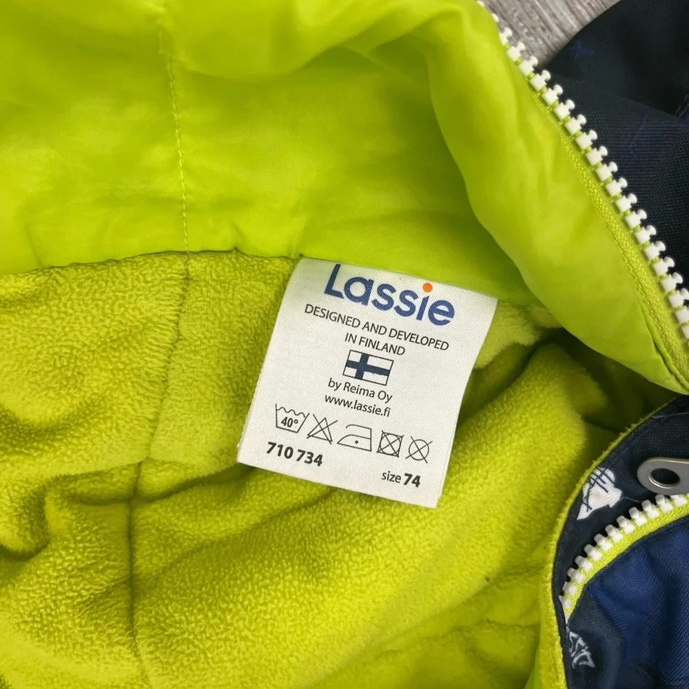 LASSIE snowsuit Navy & Lime Kids One-Piece Snow Suit